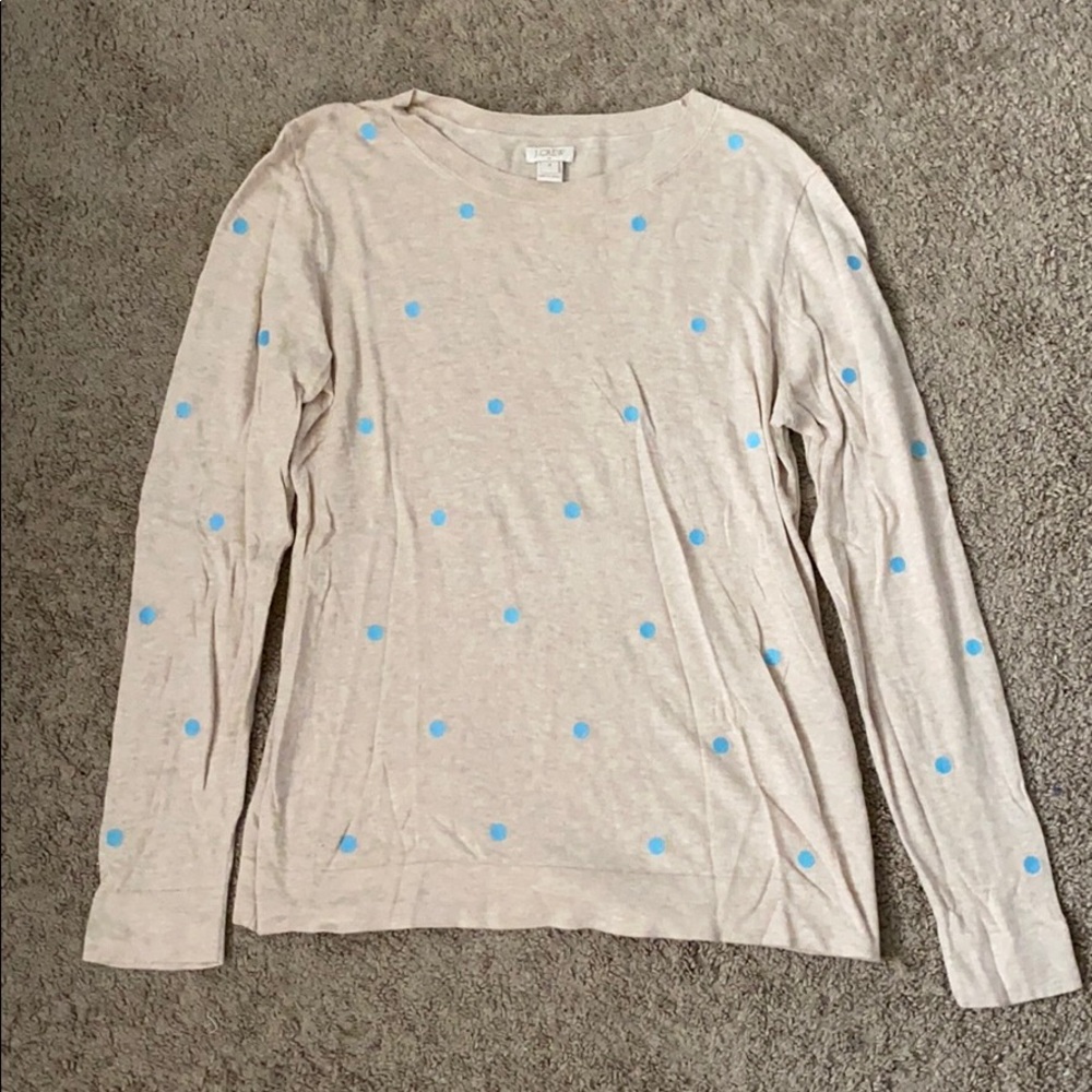 JCrew Polka Dot Long Sleeve